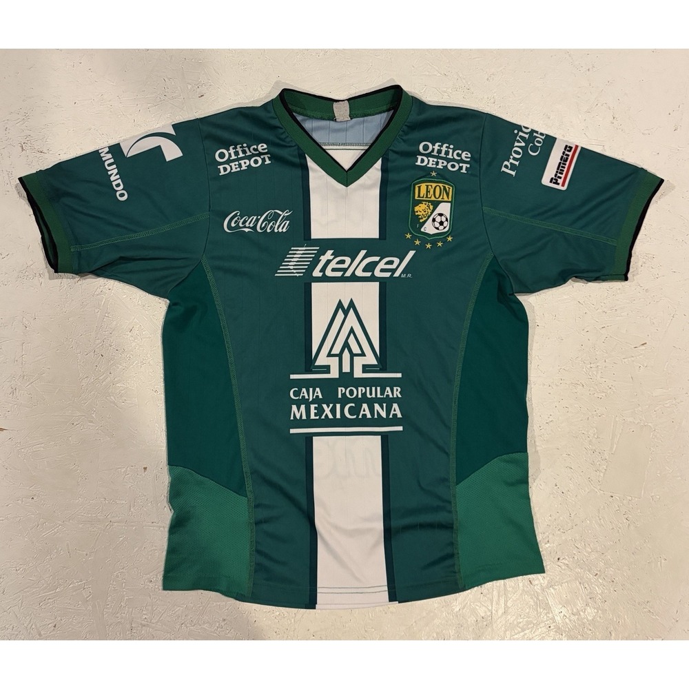 Pirma Club Leon FC 2012/2013 Home Futbol Soccer Jersey Sz Medium Green